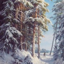 Схема вышивки «Басов на 60 цветов зима»