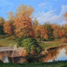 Схема вышивки «пейзаж»