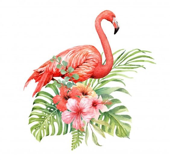 Фламинго 3 - птицы - оригинал