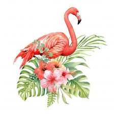 Оригинал схемы вышивки «Фламинго 3» (№2018845)