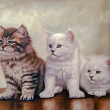 Схема вышивки «Kittens.»