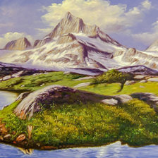 Оригинал схемы вышивки «Mountains.» (№2019785)