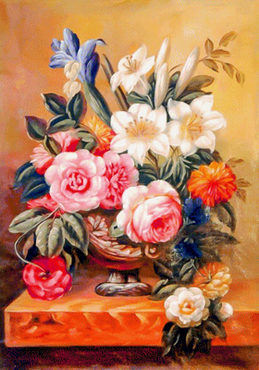 Bouquet with Lilies. - flowers and gardens. - предпросмотр