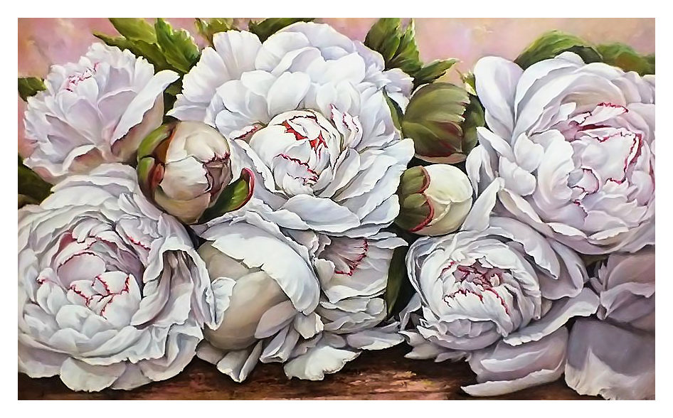 Серия "Пионы" - пионы, цветы, флора - оригинал