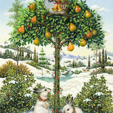 Схема вышивки «зимняя груша»