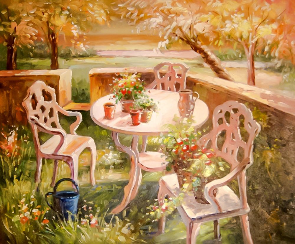Country Landscape. - ruslan smorodinov paintings.scenarys.flowers and gardens - оригинал