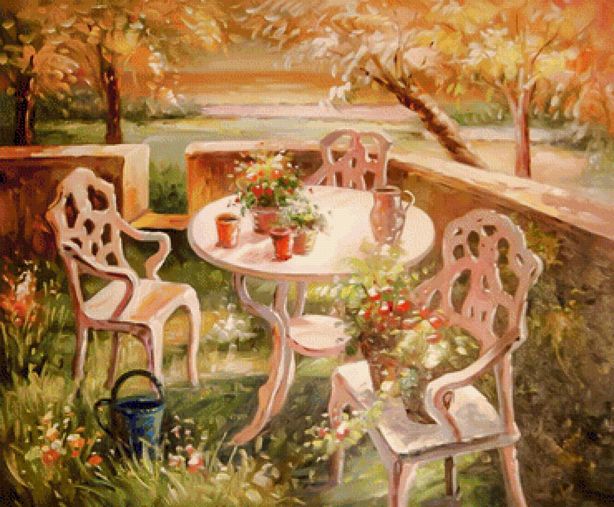 Country Landscape. - ruslan smorodinov paintings.scenarys.flowers and gardens - предпросмотр