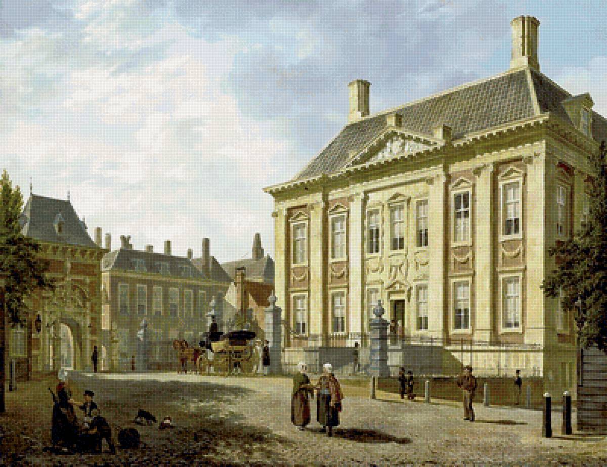 старый город - городской пейзаж, люди, старый город, площадь - предпросмотр