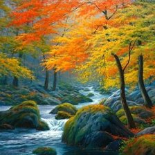 Схема вышивки «пейзаж»