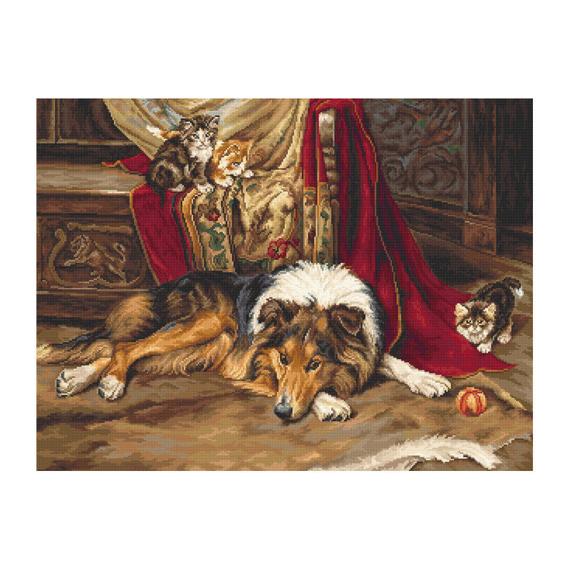 Гобелен Luca-S G585.Неохотный приятель - гобелены, ковры - оригинал