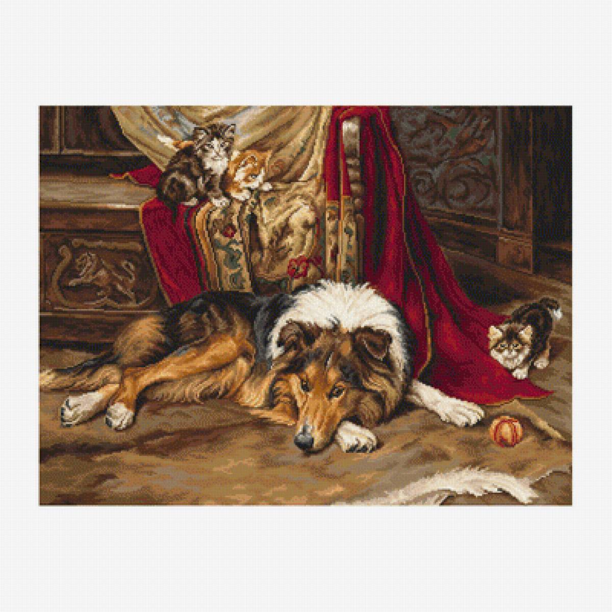 Гобелен Luca-S G585.Неохотный приятель - ковры, гобелены - предпросмотр