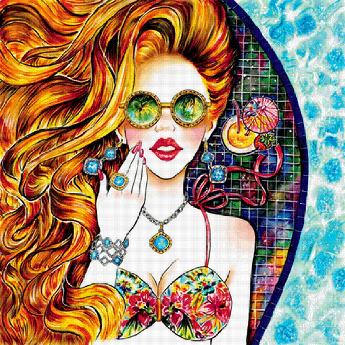 №2021316 - девушка, рисунок - предпросмотр