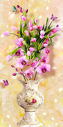 váza,kvety - оригинал