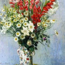 Bouquet of Gadiolas, Lilies and Dasies