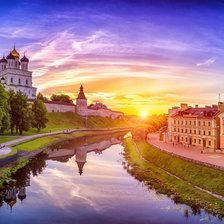 Схема вышивки «Закат»