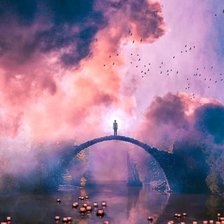 Схема вышивки «Мост»