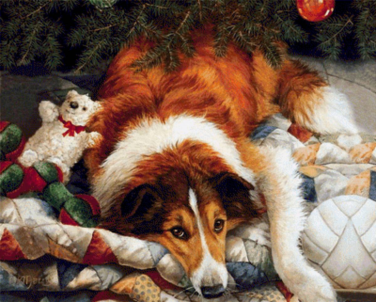 Под ёлкой - животные - предпросмотр