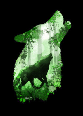 Волк - волк, лес, природа - оригинал