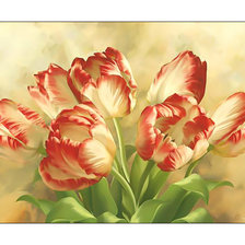 Схема вышивки «Тюльпаны. Букет.»