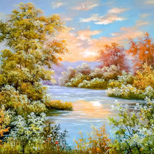 Схема вышивки «Dawn.»