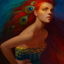 Схема вышивки «жрица»