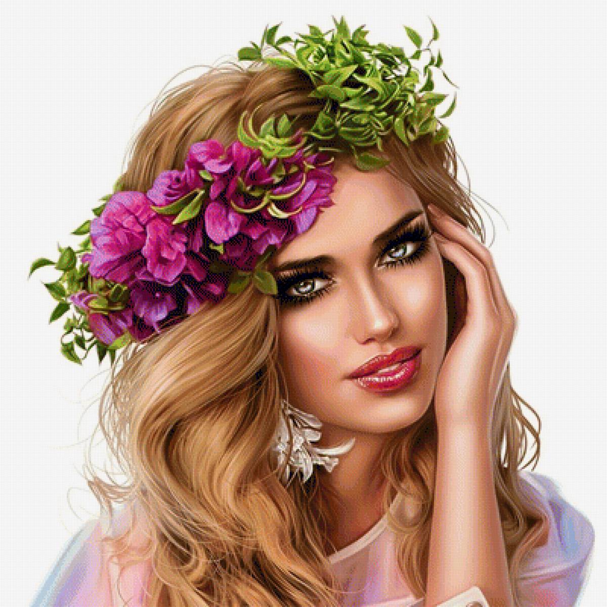 момиче с венец - предпросмотр