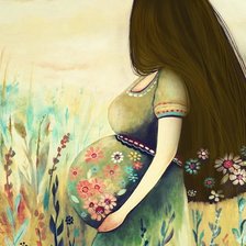 Схема вышивки «Maternidad»