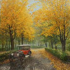 Схема вышивки «пейзаж»