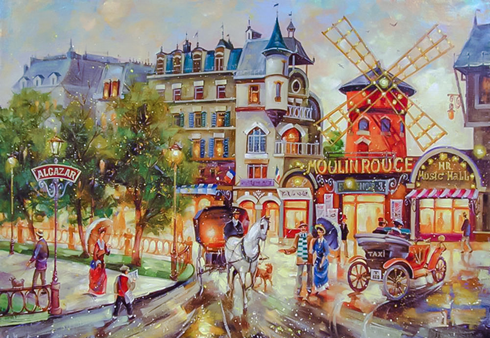 Moulin Rouge. - sergey boev paintings.scenarys.people.animals. - оригинал