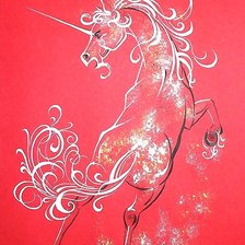Схема вышивки «единорог»