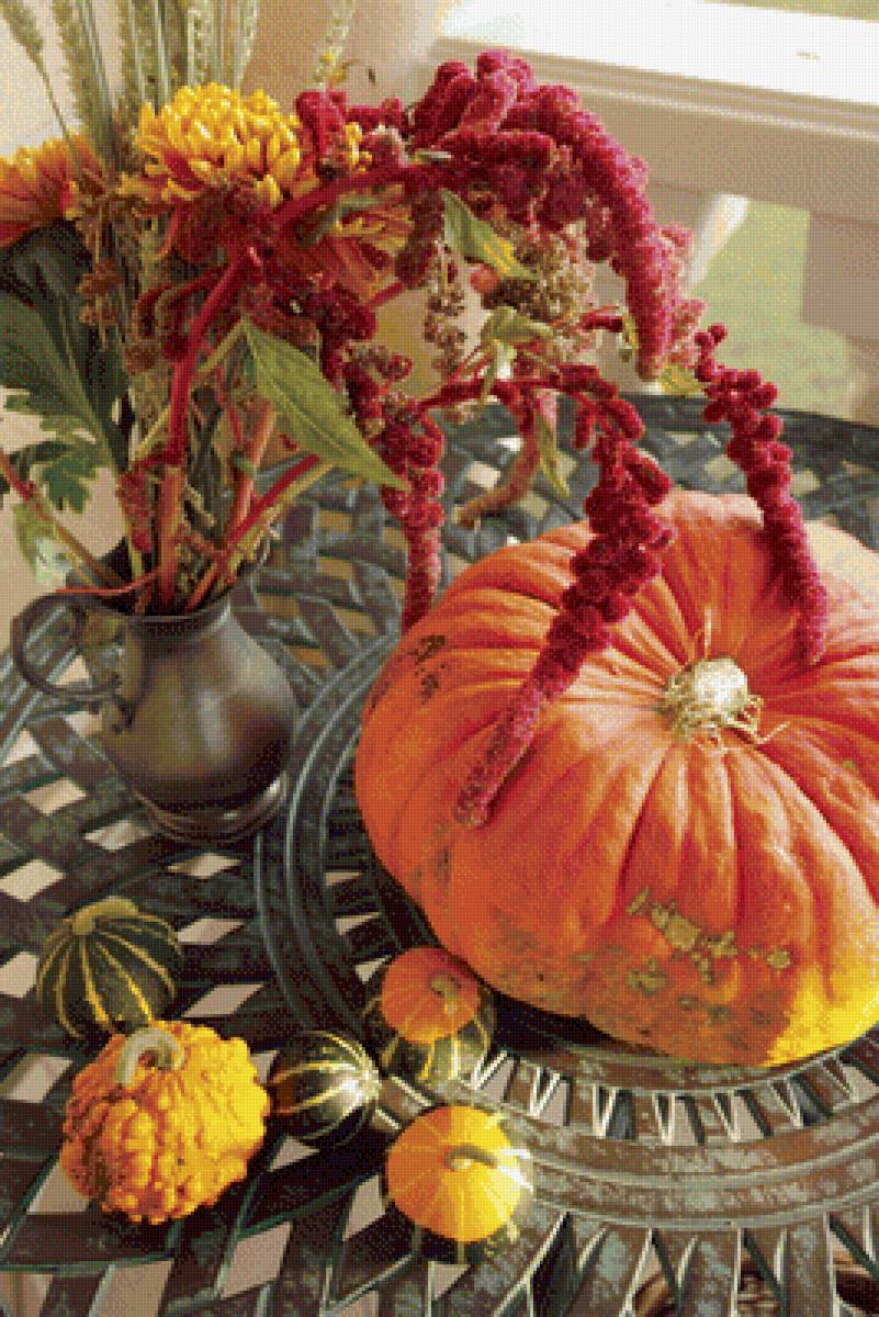 Встречаем осень - осень.тыква, урожай - предпросмотр