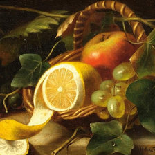 Схема вышивки «Fruit still life by Helen Augusta Hamburger - Original Title: Fr»