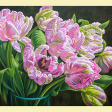 Схема вышивки «Тюльпаны.»