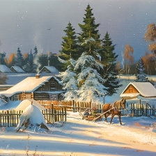 Схема вышивки «Russian Winter.»