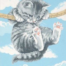 Схема вышивки «Котенок»