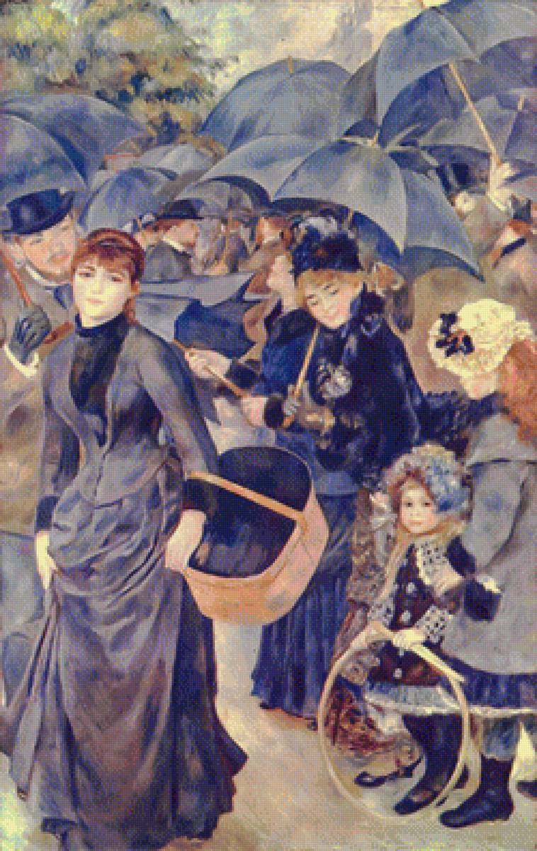 The Umbrellas. - pierre auguste renoir paintings.scenarys.people. - предпросмотр