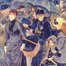 Схема вышивки «The Umbrellas.»