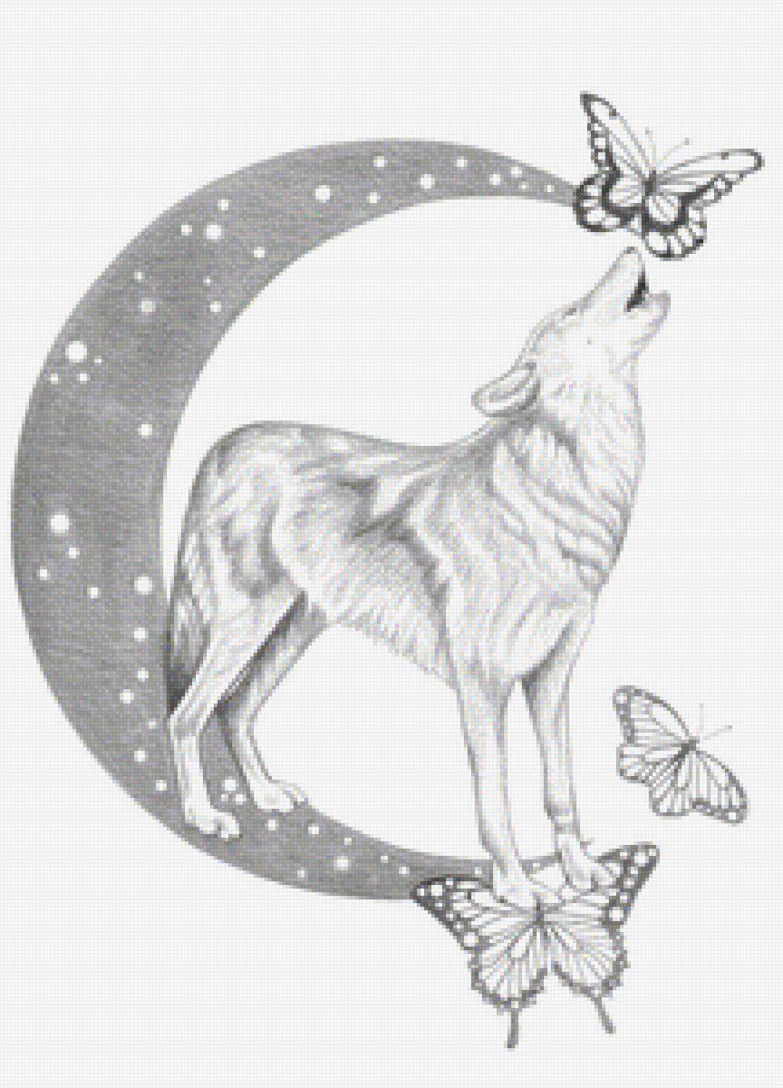 wolf vlinder maan - предпросмотр