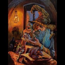 Схема вышивки «СТАРЫЙ ВОЛШЕБНИК»