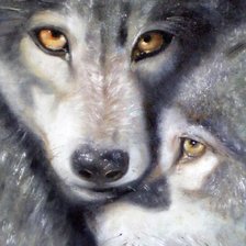 Схема вышивки «Волки 2»