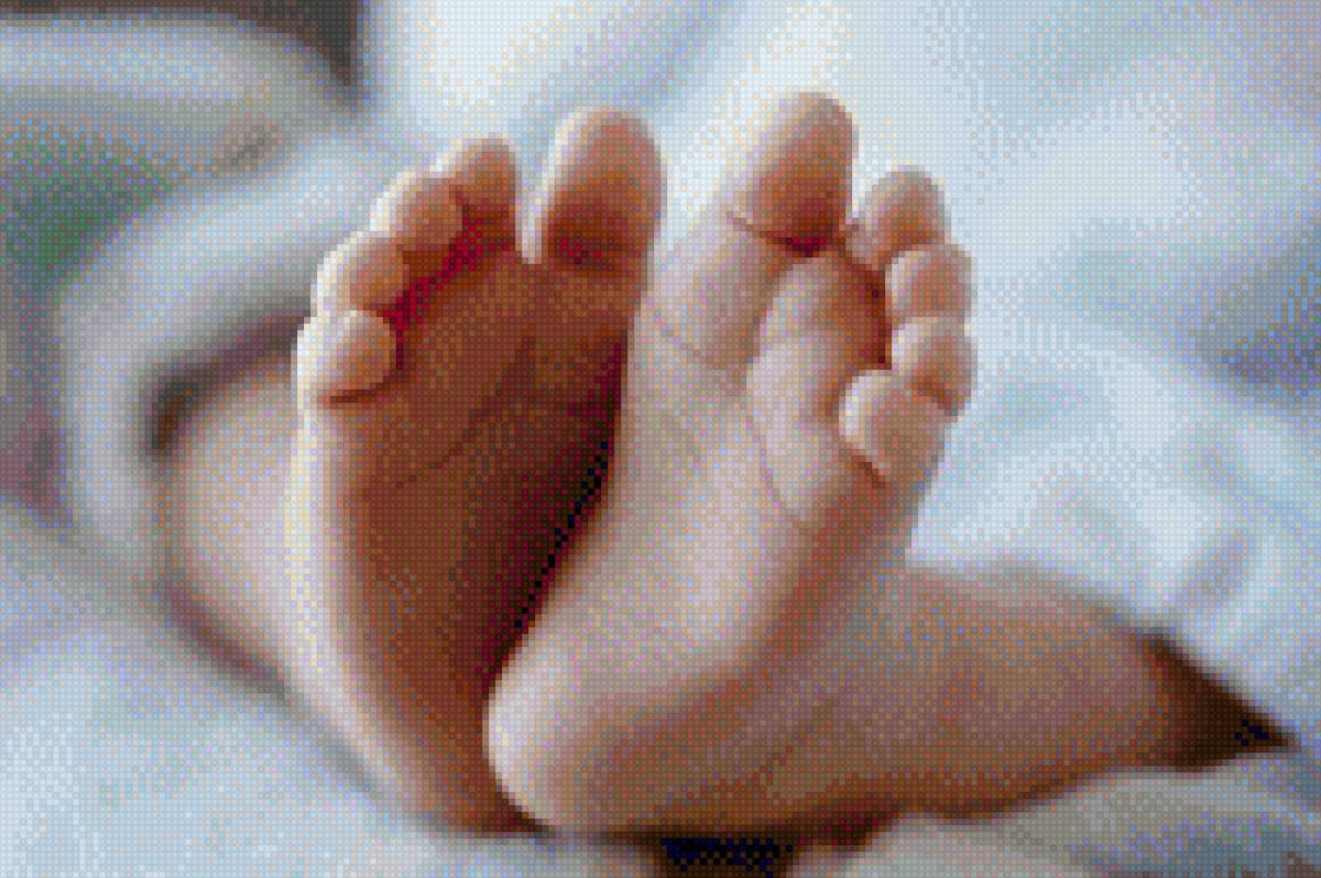 Ножки малыша - дети, ножки, метрика - предпросмотр