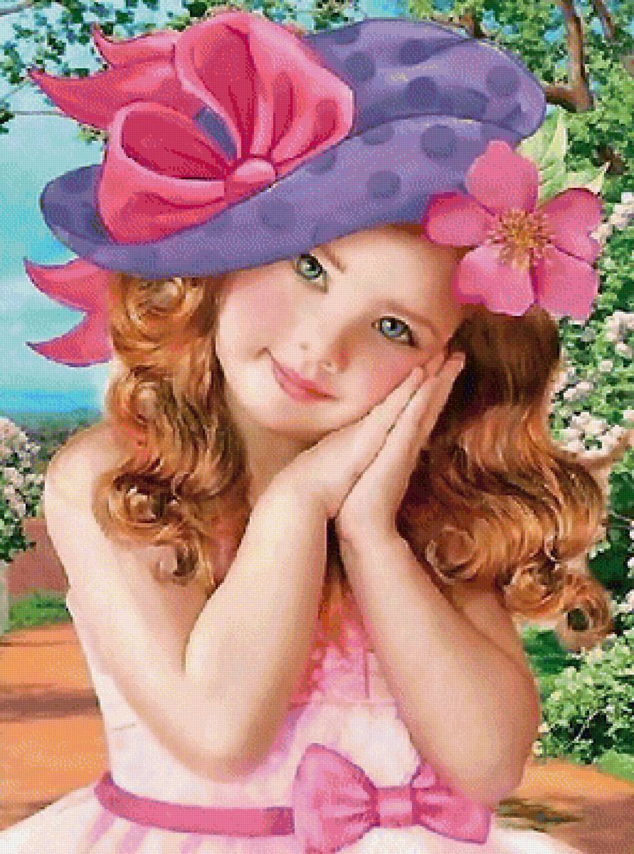 Красивая девочка - предпросмотр