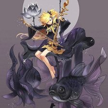 Схема вышивки «Музыка рыб»