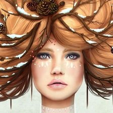 Схема вышивки «зима»