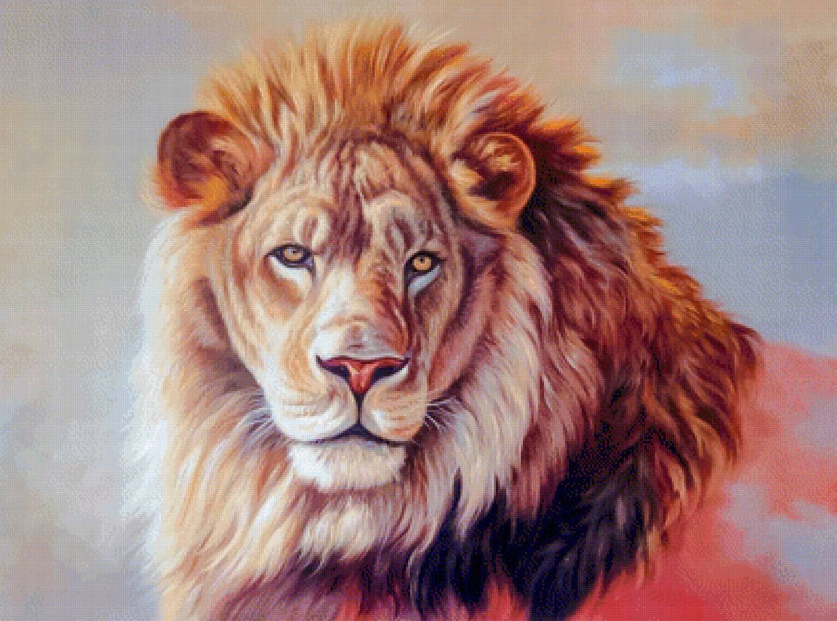King of Beasts. - augusto javino bruno painter.animals. - предпросмотр