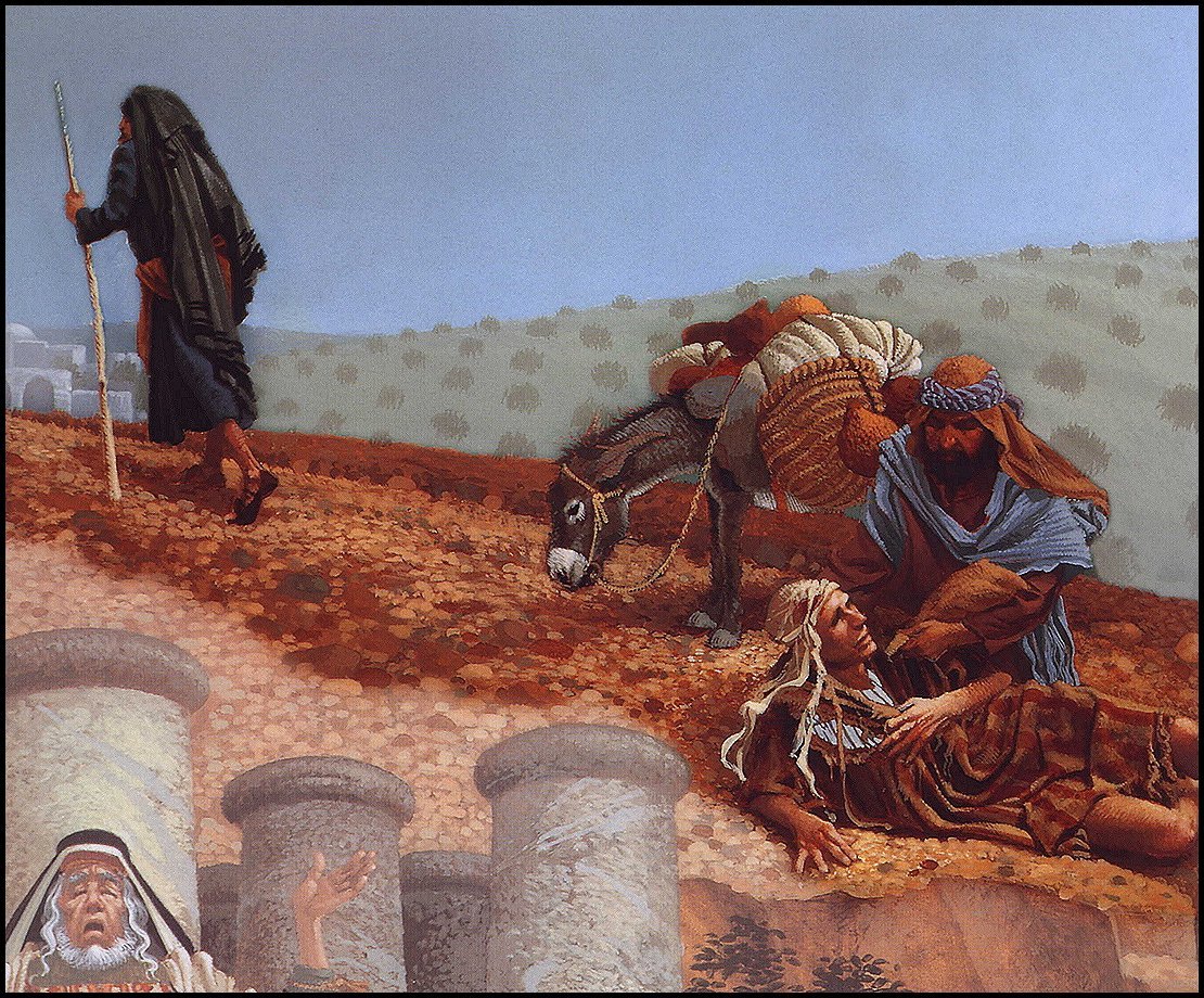 ДОБРЫЙ САМАРИТЯНИН.ДЖЕЙМС КРИСТЕНСЕН-5 - картины, религия - оригинал