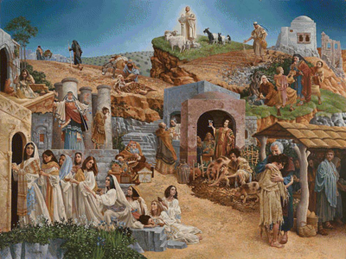 ДОБРЫЙ САМАРИТЯНИН.ДЖЕЙМС КРИСТЕНСЕН - картины, религия - предпросмотр