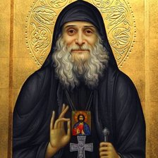 Оригинал схемы вышивки «Икона Святого Гавриила Ургебадзе» (№2027734)