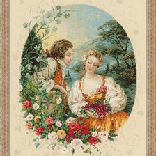 Схема вышивки «пастораль»