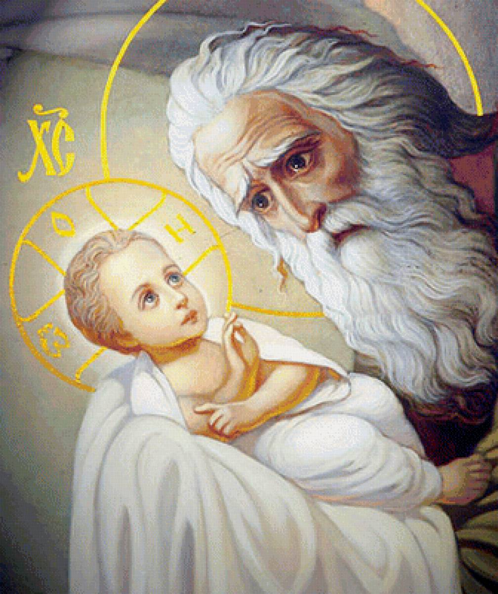 икона Святого Симеона Богоприимца - икона - предпросмотр